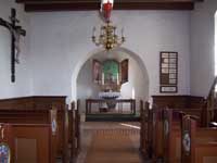 Interieur fra Albæk Kirke