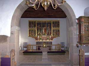 Billede af Torslev Kirkes kor
