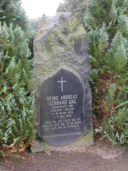 Billede af gravsten på Todbjerg Kirkegård
